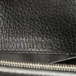 Pre Owned Gucci Black Leather Mini Dionysus Wallet On Chain