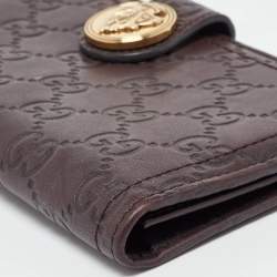 Gucci Brown Guccissima Leather Hysteria Continental Wallet