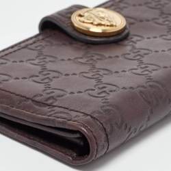 Gucci Brown Guccissima Leather Hysteria Continental Wallet