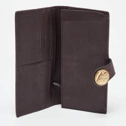 Gucci Brown Guccissima Leather Hysteria Continental Wallet
