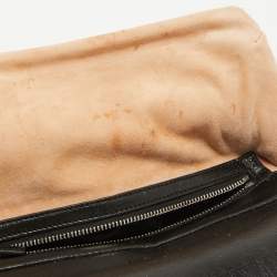 Pre Owned Gucci Beige/Black Python and Leather Medium Thiara Double Envelope Shoulder Bag