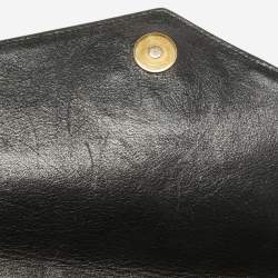 Pre Owned Gucci Beige/Black Python and Leather Medium Thiara Double Envelope Shoulder Bag