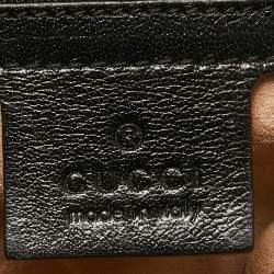 Pre Owned Gucci Beige/Black Python and Leather Medium Thiara Double Envelope Shoulder Bag