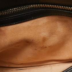 Pre Owned Gucci Beige/Black Python and Leather Medium Thiara Double Envelope Shoulder Bag