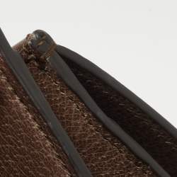 Pre Owned Gucci Green Matelassé Leather Small GG Marmont Shoulder Bag