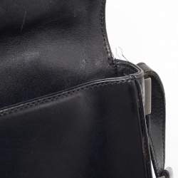 مملوكة مسبقًا Gucci Black Leather Flap Shoulder Bag