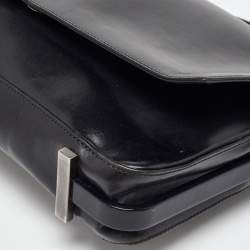 مملوكة مسبقًا Gucci Black Leather Flap Shoulder Bag