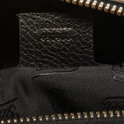 Gucci Black/White Printed Canvas and Leather Medium Aviatrix Boston Bag