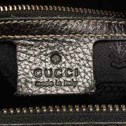 Gucci Black/White Printed Canvas and Leather Medium Aviatrix Boston Bag