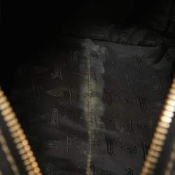 Gucci Black/White Printed Canvas and Leather Medium Aviatrix Boston Bag