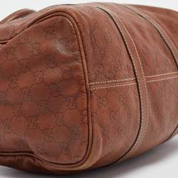 Gucci Brown Guccissima Leather Medium Joy Boston Bag