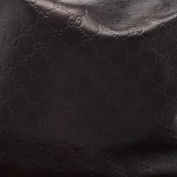 Gucci Black Guccissima Leather Medium Pelham Hobo