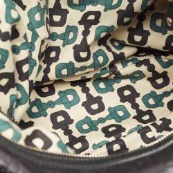 Gucci Black Guccissima Leather Medium Pelham Hobo