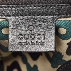 Gucci Black Guccissima Leather Medium Pelham Hobo