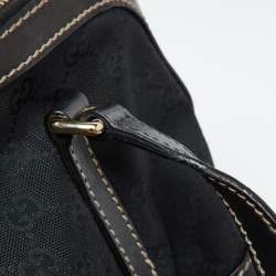 Pre Owned Gucci Black GG Canvas and Leather Royal Shoulder Bag