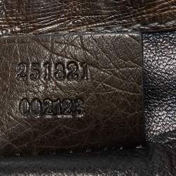 Pre Owned حقيبة كروس غوتشي 1973 بسلسلة جلد برتقالي صغيرة