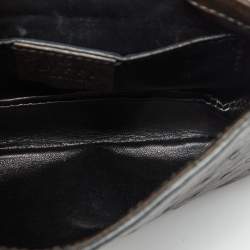 Pre Owned حقيبة كروس غوتشي 1973 بسلسلة جلد برتقالي صغيرة