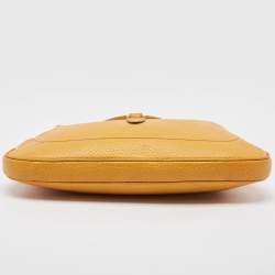 مملوكة مسبقًا Gucci Yellow Leather Jackie Hobo
