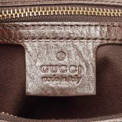 Pre Owned Gucci Beige GG Canvas and Leather Interlocking G Hobo