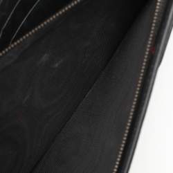 Pre Owned Gucci Black/White Leather Queen Margaret Wallet On Chain