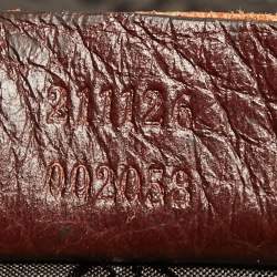 Pre Owned Gucci Brown Leather Shopper Tote