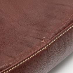 Pre Owned Gucci Brown Leather Shopper Tote