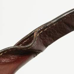 Pre Owned Gucci Brown Leather Shopper Tote