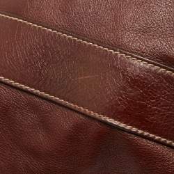 Pre Owned Gucci Brown Leather Shopper Tote