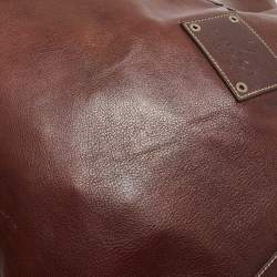 Pre Owned Gucci Brown Leather Shopper Tote