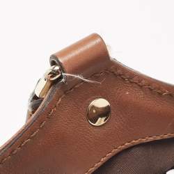 مملوكة مسبقًا Gucci Beige/Brown GG Canvas and Leather Medium Sukey Tote