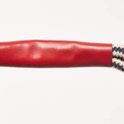 Pre Owned Gucci Red/Blue GG Canvas and Leather Acapulco Hobo