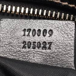 Pre Owned Gucci Black Coated Fabric Britt Boston Bag