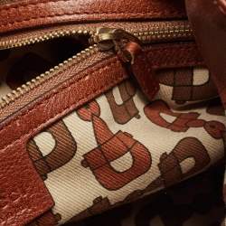 Pre Owned Gucci Brown Leather Medium Indy Hobo