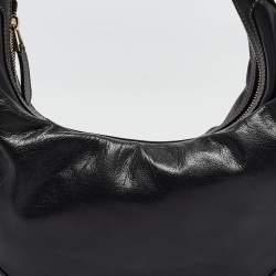 Pre Owned Gucci Black Leather Hobo