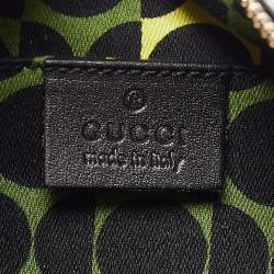 Pre Owned Gucci Black Leather Hobo