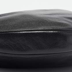 Pre Owned Gucci Black Leather Hobo
