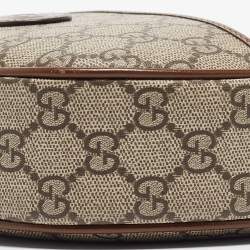 Pre Owned Gucci Beige/Ebony GG Supreme Canvas Mini Ophidia Shoulder Bag