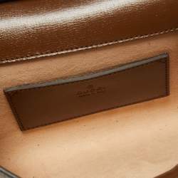 Pre Owned Gucci Beige GG Supreme Canvas Mini Horsebit 1955 Crossbody Bag