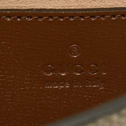 Pre Owned Gucci Beige GG Supreme Canvas Mini Horsebit 1955 Crossbody Bag