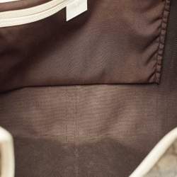 مملوكة مسبقًا Gucci Beige/Off White GG Supreme Canvas Large Joy Shoulder Bag