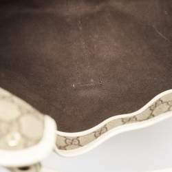 مملوكة مسبقًا Gucci Beige/Off White GG Supreme Canvas Large Joy Shoulder Bag