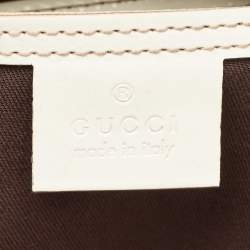 مملوكة مسبقًا Gucci Beige/Off White GG Supreme Canvas Large Joy Shoulder Bag