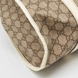 مملوكة مسبقًا Gucci Beige/Off White GG Supreme Canvas Large Joy Shoulder Bag