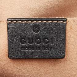 Gucci Black Matelasse Leather GG Marmont Backpack
