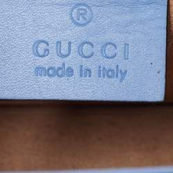 Pre Owned حقيبة كتف غوت شي سيلفي جلد أزرق صغيرة بسلسلة