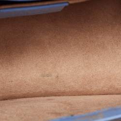 Pre Owned حقيبة كتف غوتشي سيلفي جلد أزرق صغيرة بسلسلة