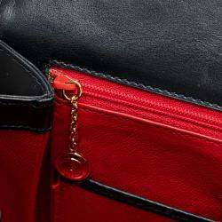 Pre Owned Gucci Black Calfskin Leather Bamboo Night Shoulder Bag