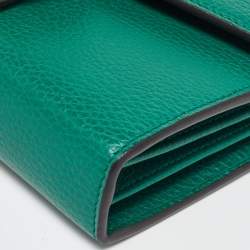 Gucci Green Leather Dionysus Wallet on Chain