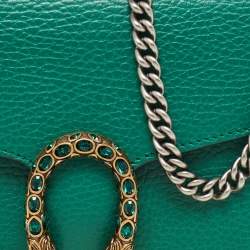 Gucci Green Leather Dionysus Wallet on Chain
