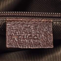 Pre Owned Gucci Beige GG Canvas and Leather Crossbody Bag